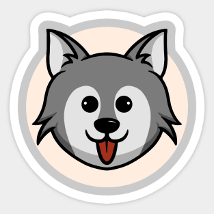 Cute Wolf Sticker